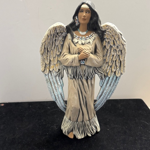 Other - Vintage Ceramic Native American angel figurine by JM Wood 1997